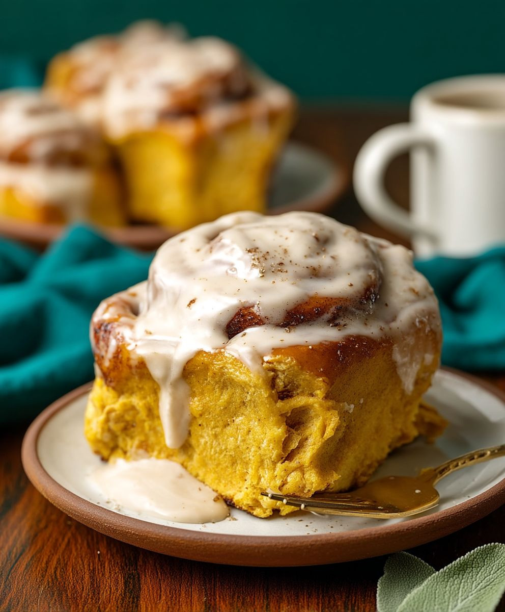Pumpkin Chai Cinnamon Rolls