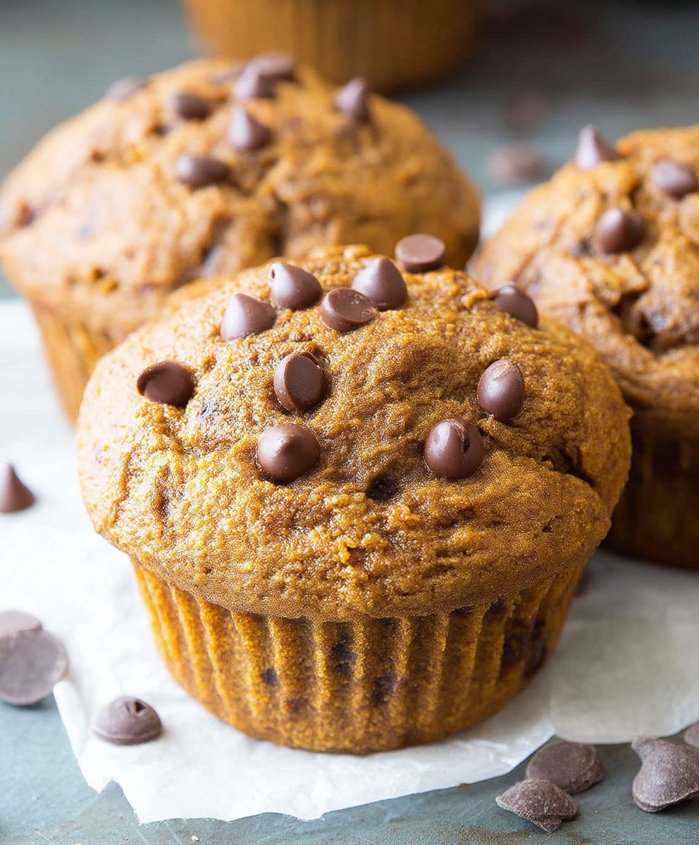 Pumpkin Chocolate Chip Muffins