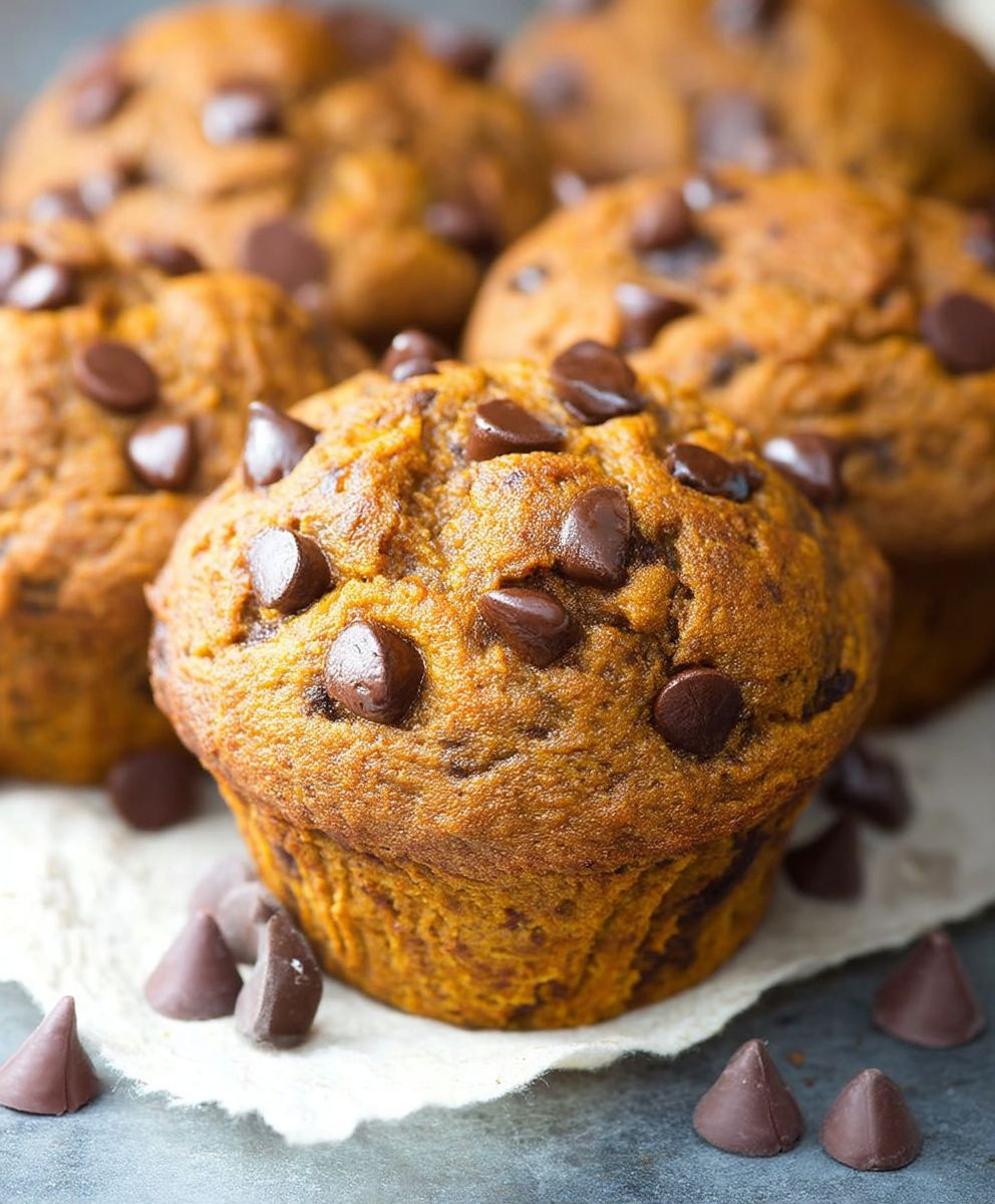 Pumpkin Chocolate Chip Muffins