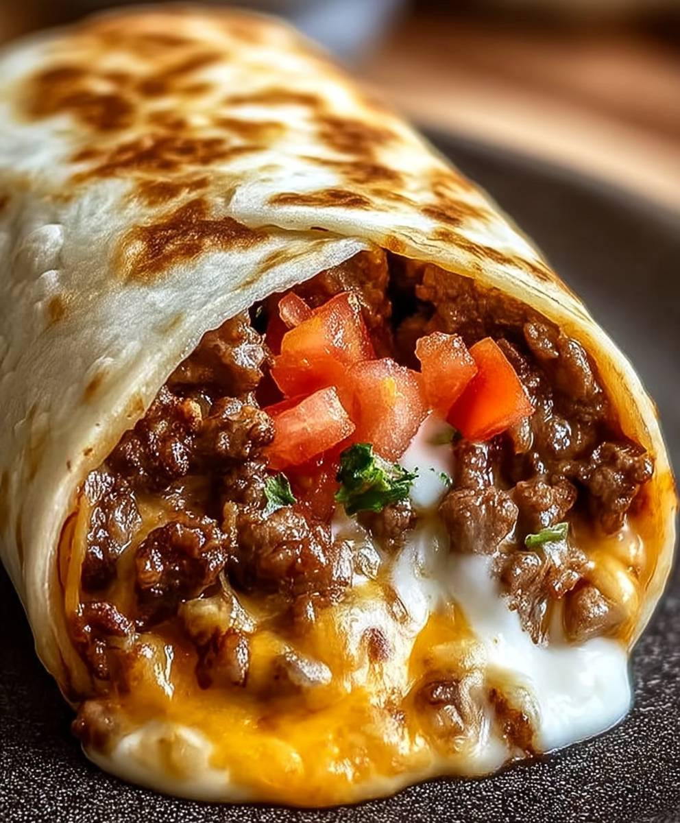 Beefy Melt Burrito