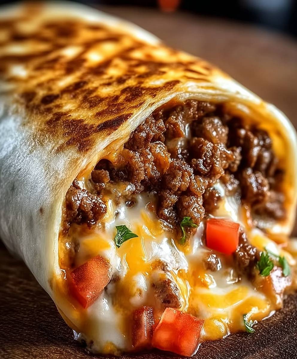 Beefy Melt Burrito