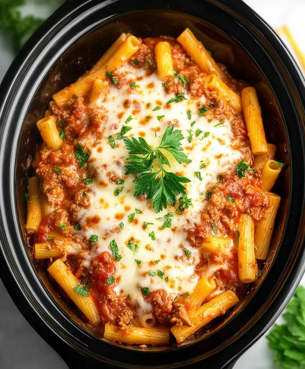 Slow Cooker Baked Ziti