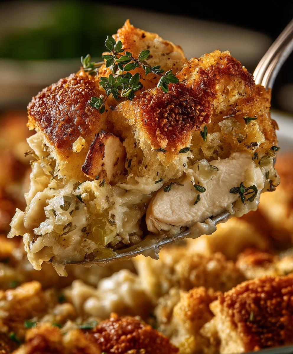 Chicken Stuffing Casserole