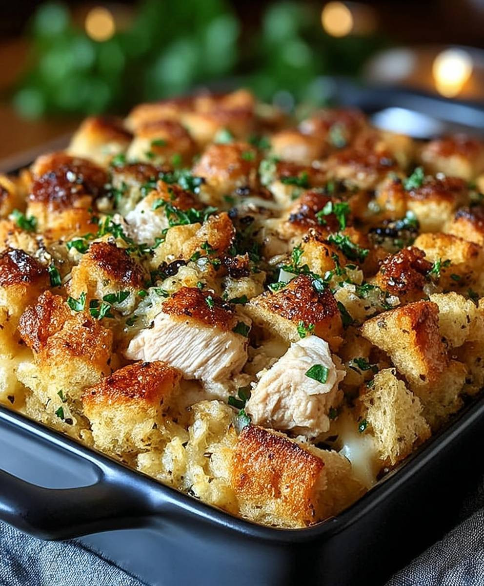 Chicken Stuffing Casserole