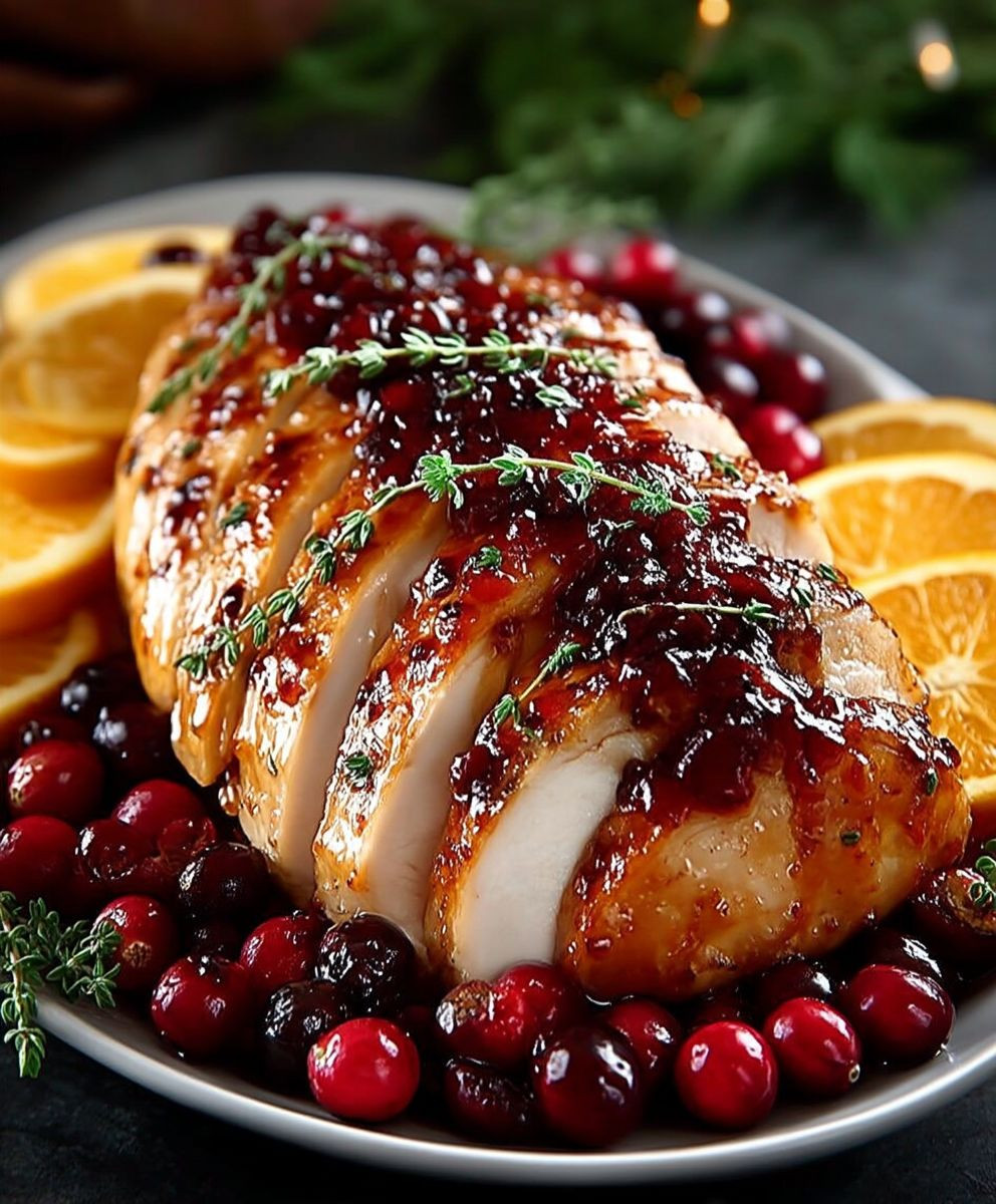 Cranberry Orange Glazed Turkey