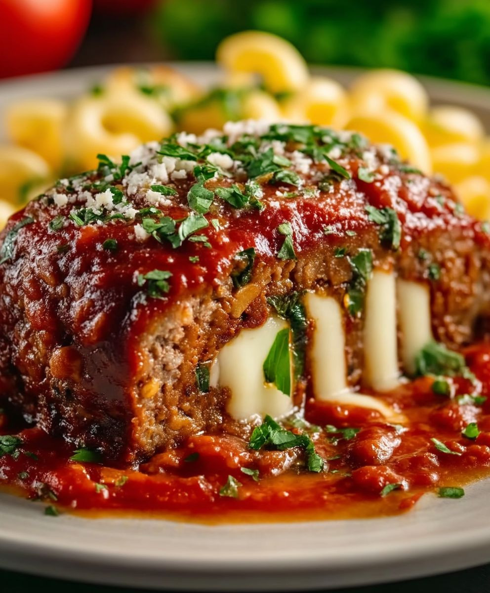 Stuffed Italian Meatloaf
