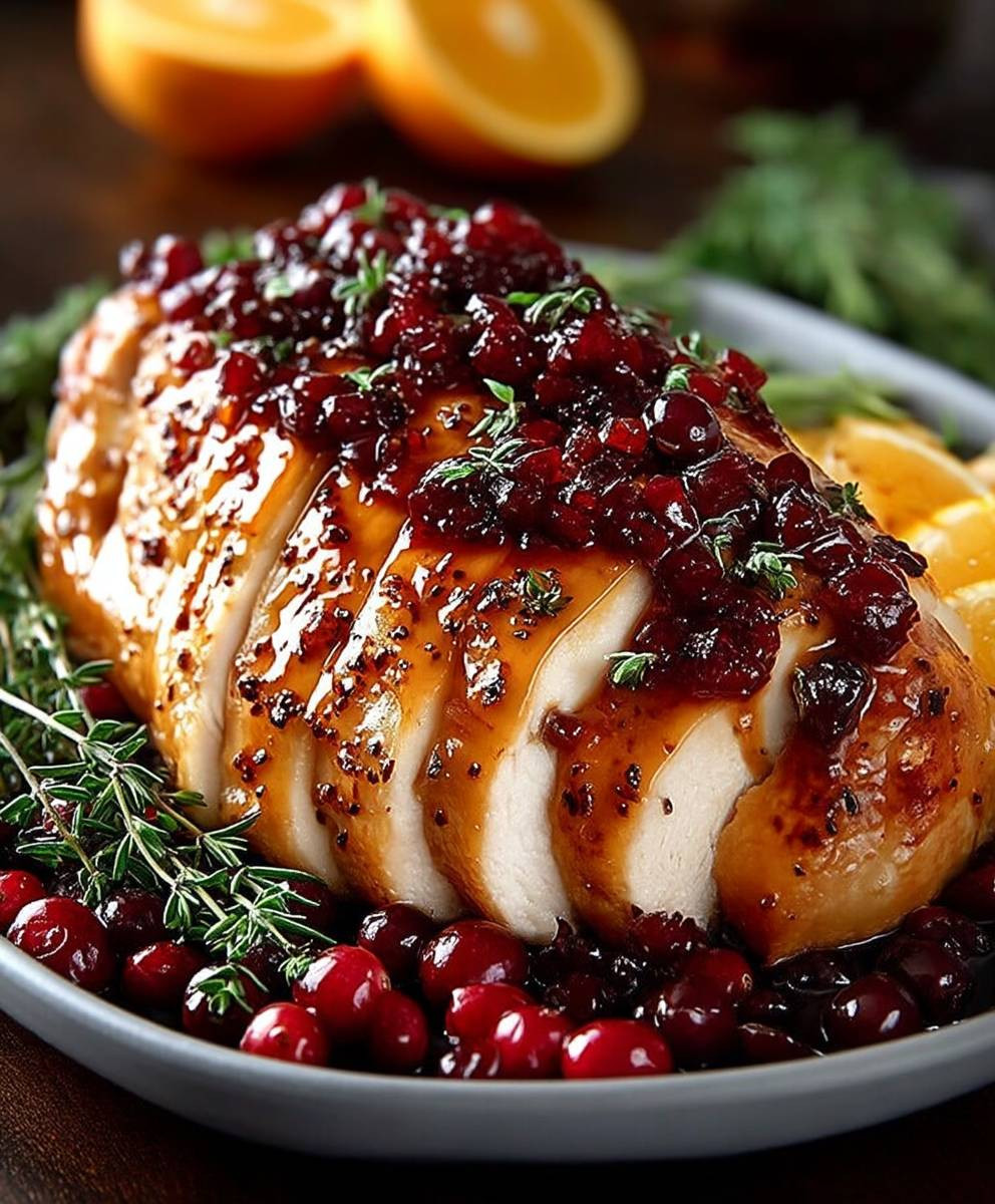 Cranberry Orange Glazed Turkey