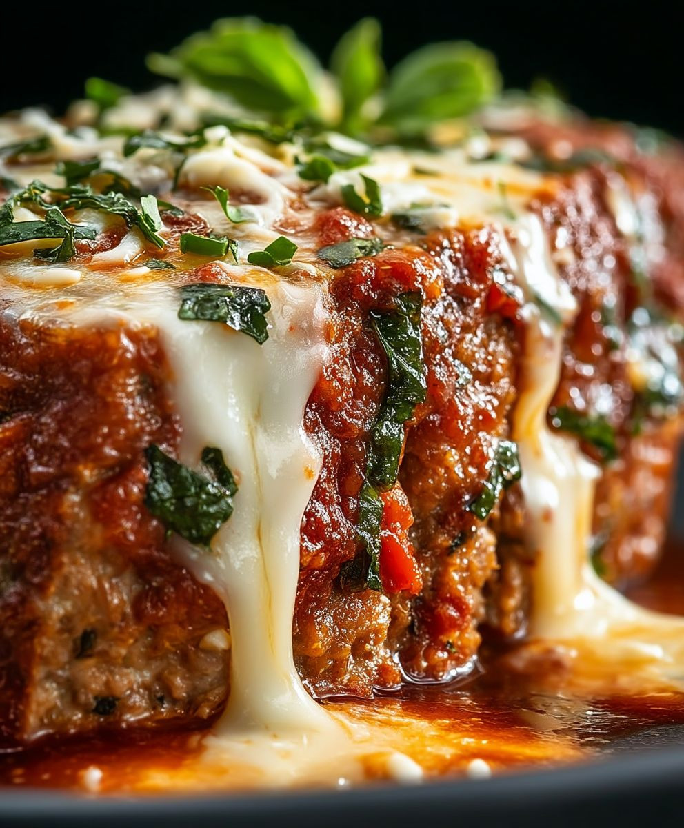 Stuffed Italian Meatloaf