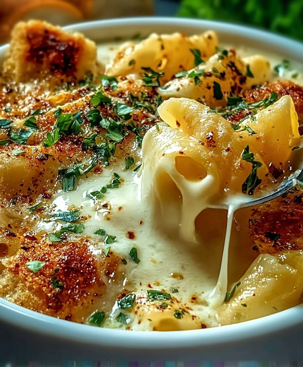 Alfredo Lasagna Soup