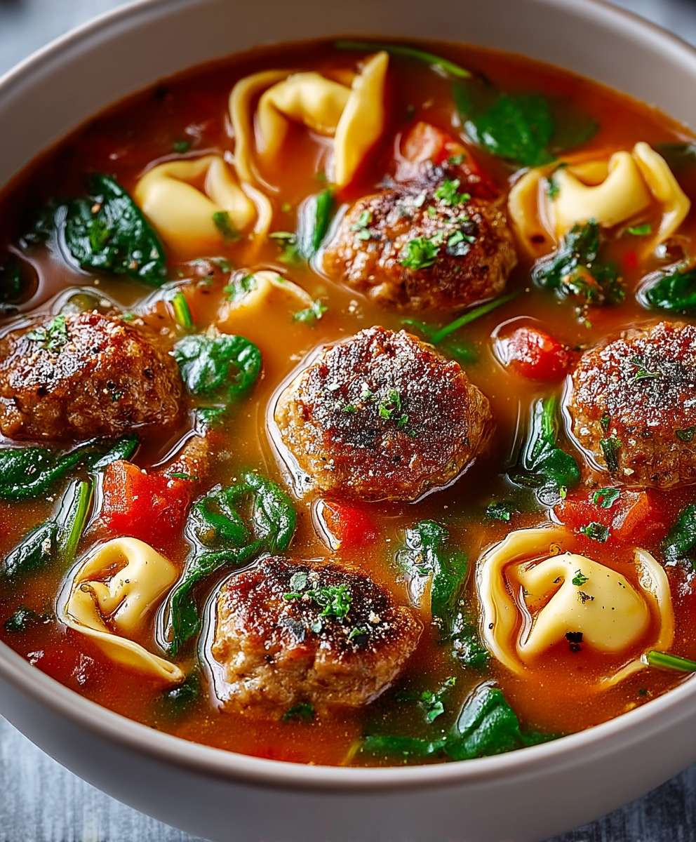 Meatball Tortellini Soup