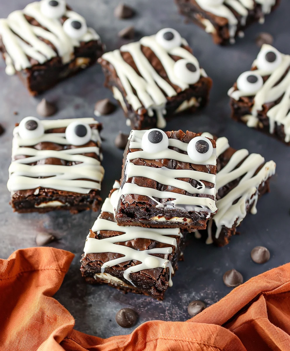 Mummy Brownies: Spooky Fun & Delicious Halloween Treat