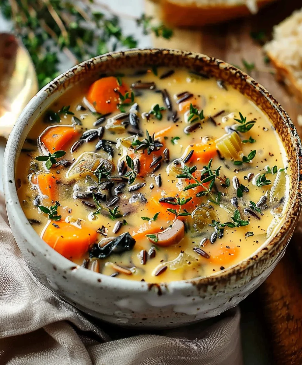 Cozy Autumn Wild Rice Soup