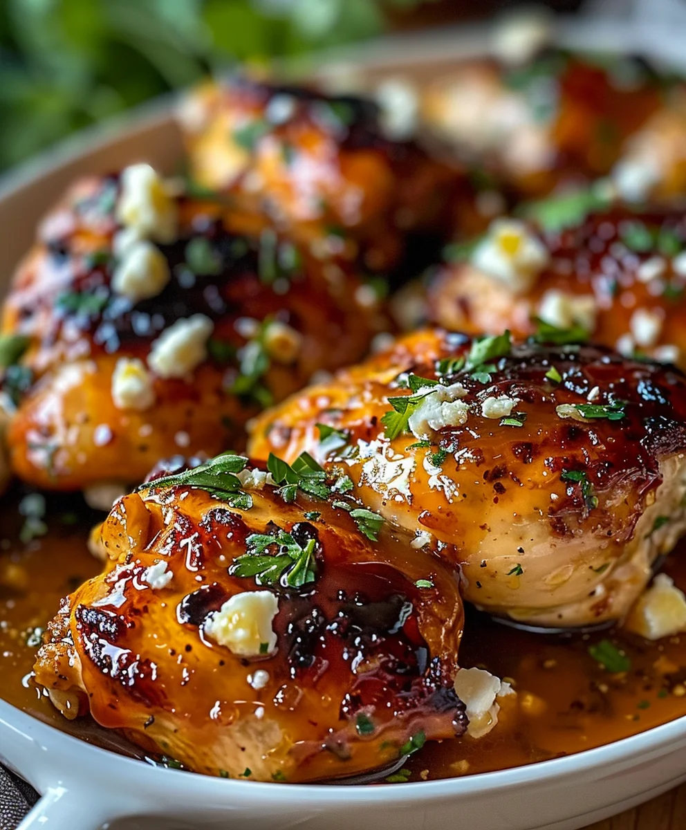 Hot Honey Feta Chicken: Sweet, Spicy, & Cheesy Dinner