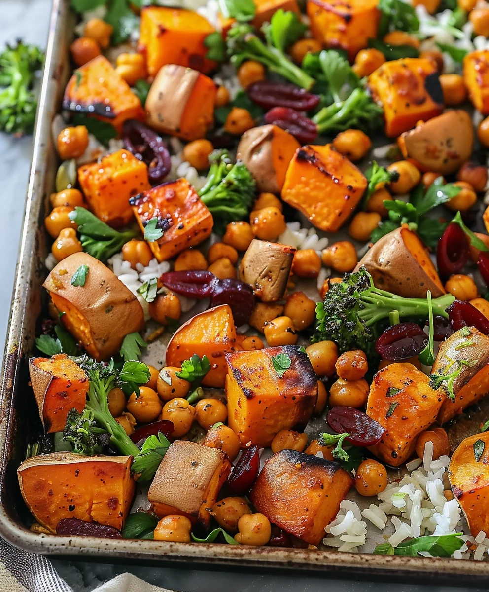Smoky Sweet Potato & Chickpea Sheet Pan: Easy Vegan Meal