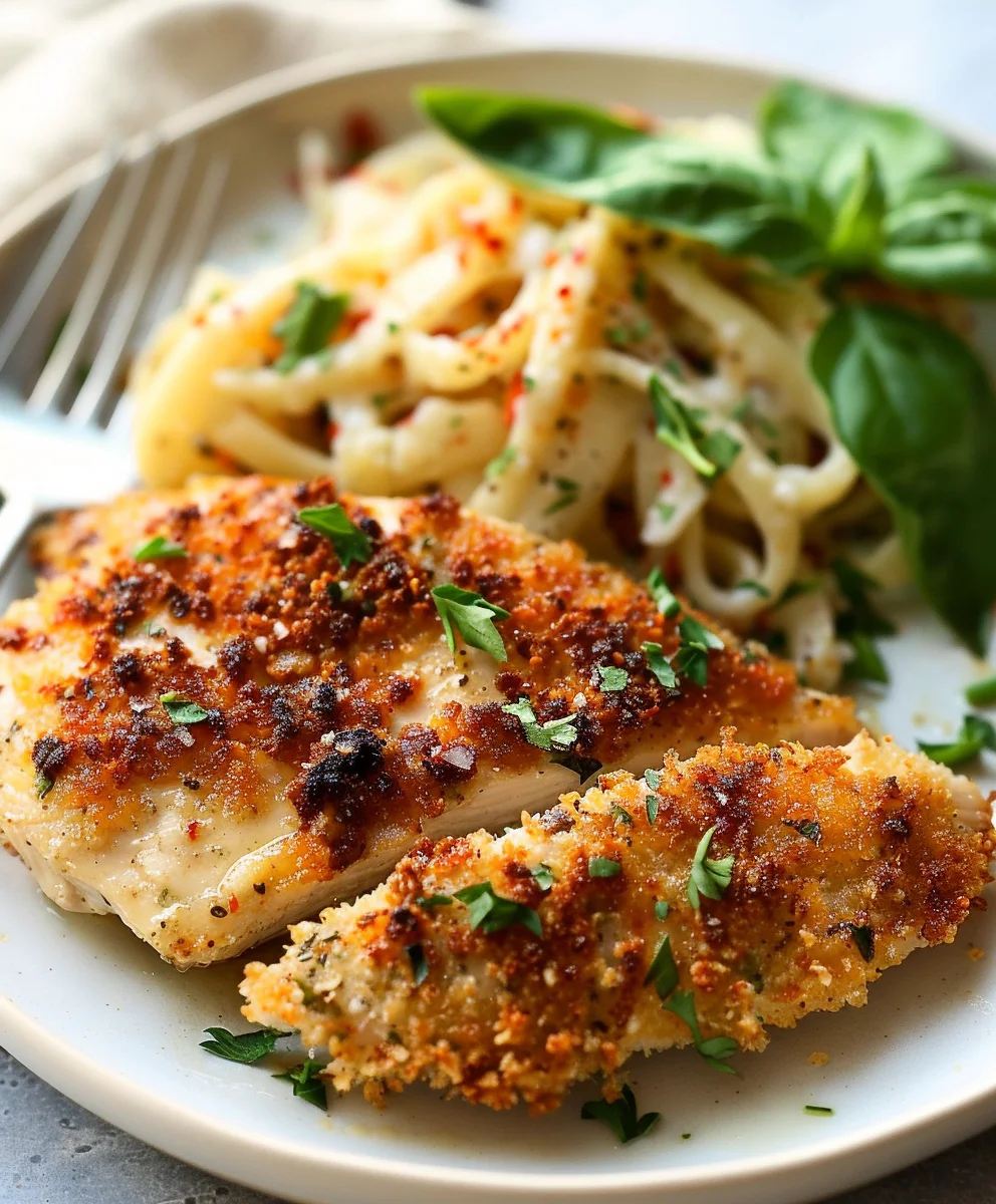 Parmesan Crusted Chicken Dinner – Crispy, Cheesy & Quick!