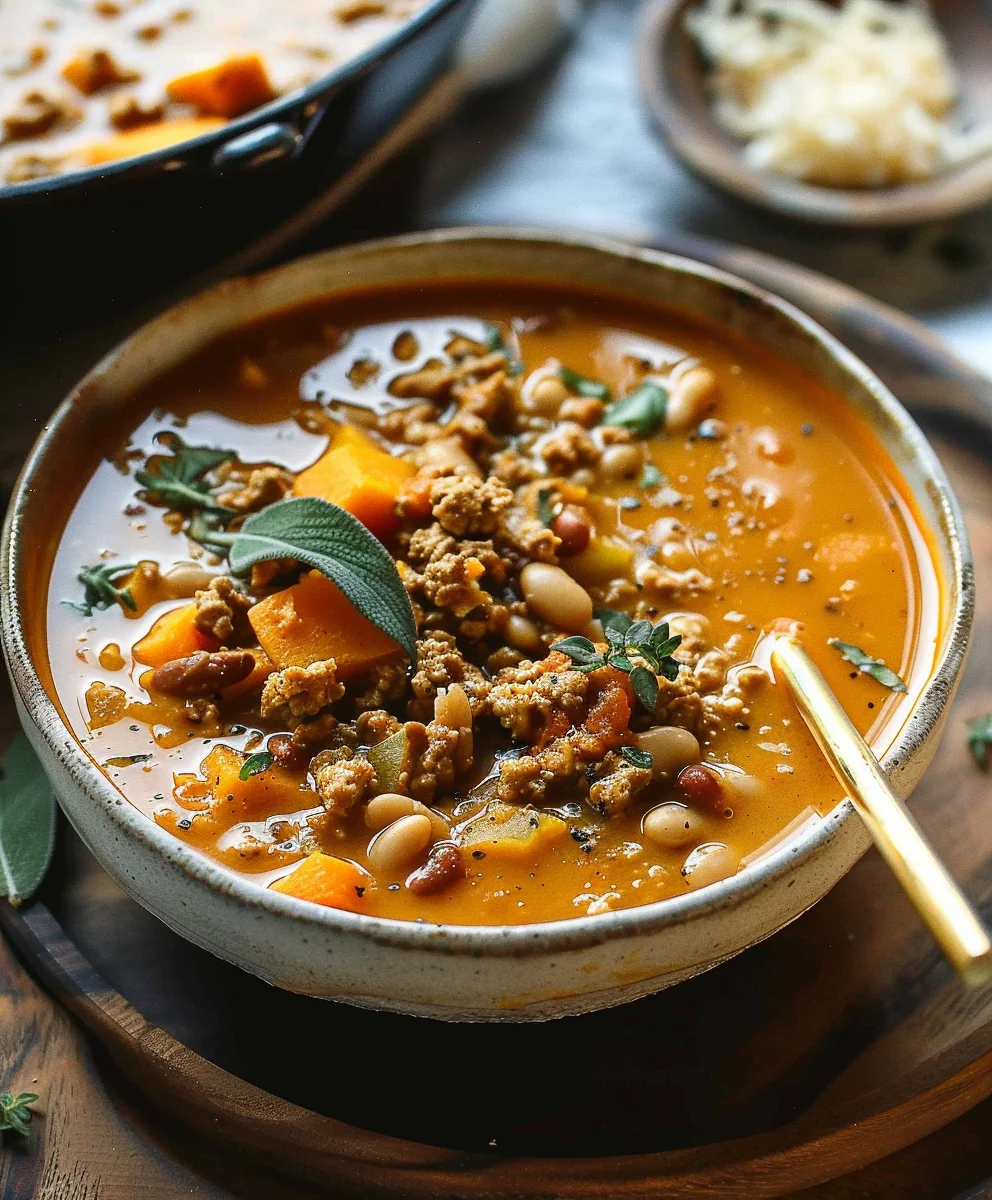 Hearty Turkey Pumpkin White Bean Chili – Perfect for Fall