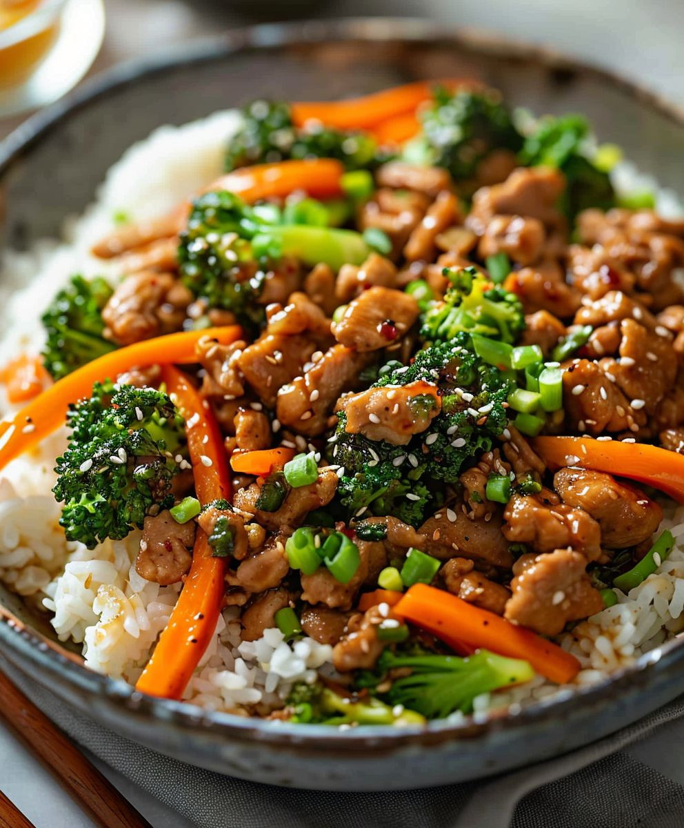 Ground Turkey Teriyaki Stir Fry