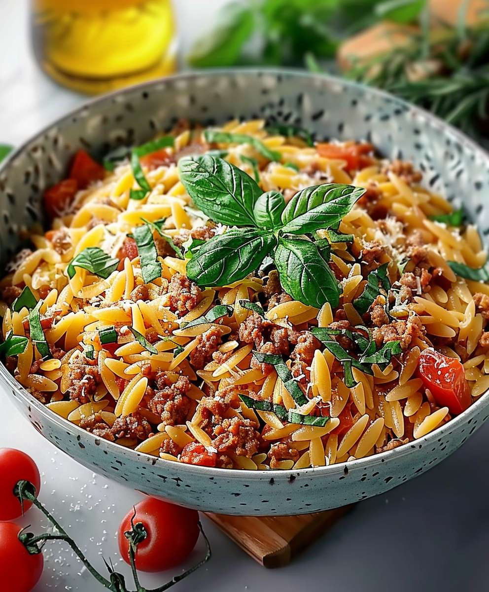 Ground Turkey Orzo
