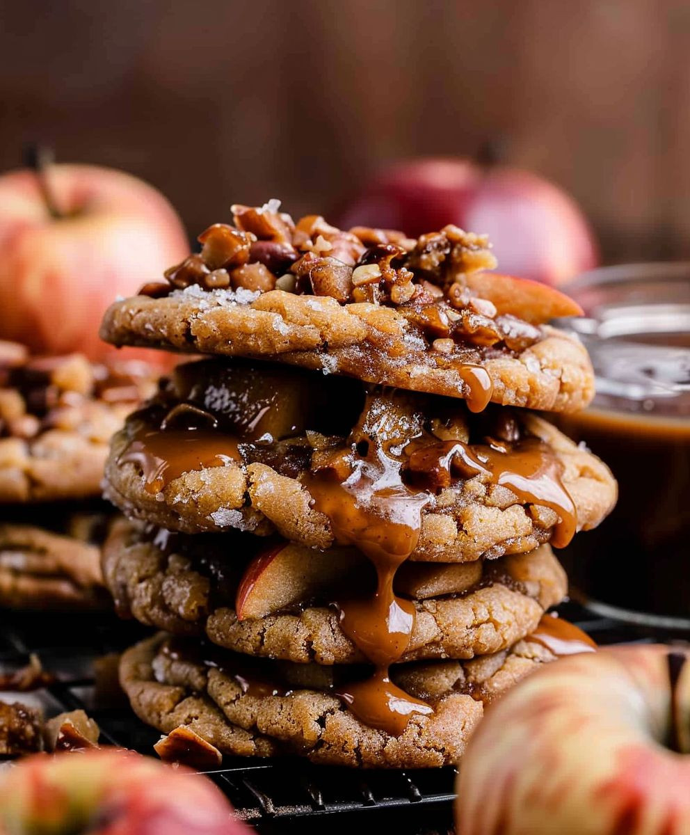 Caramel Apple Cookies