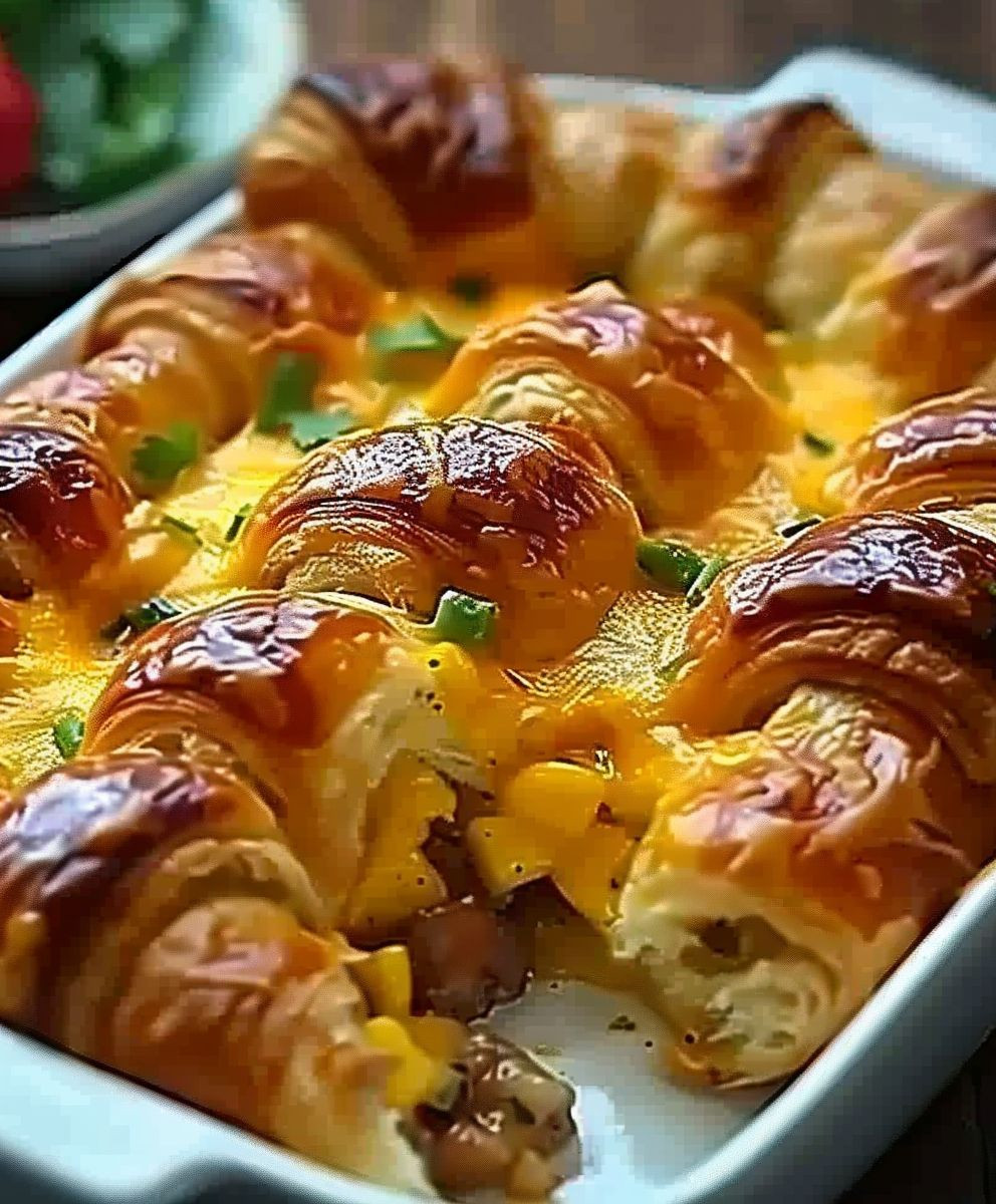Croissant Breakfast Casserole