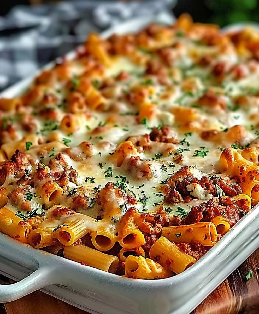 Baked Ziti Cheesy Pasta