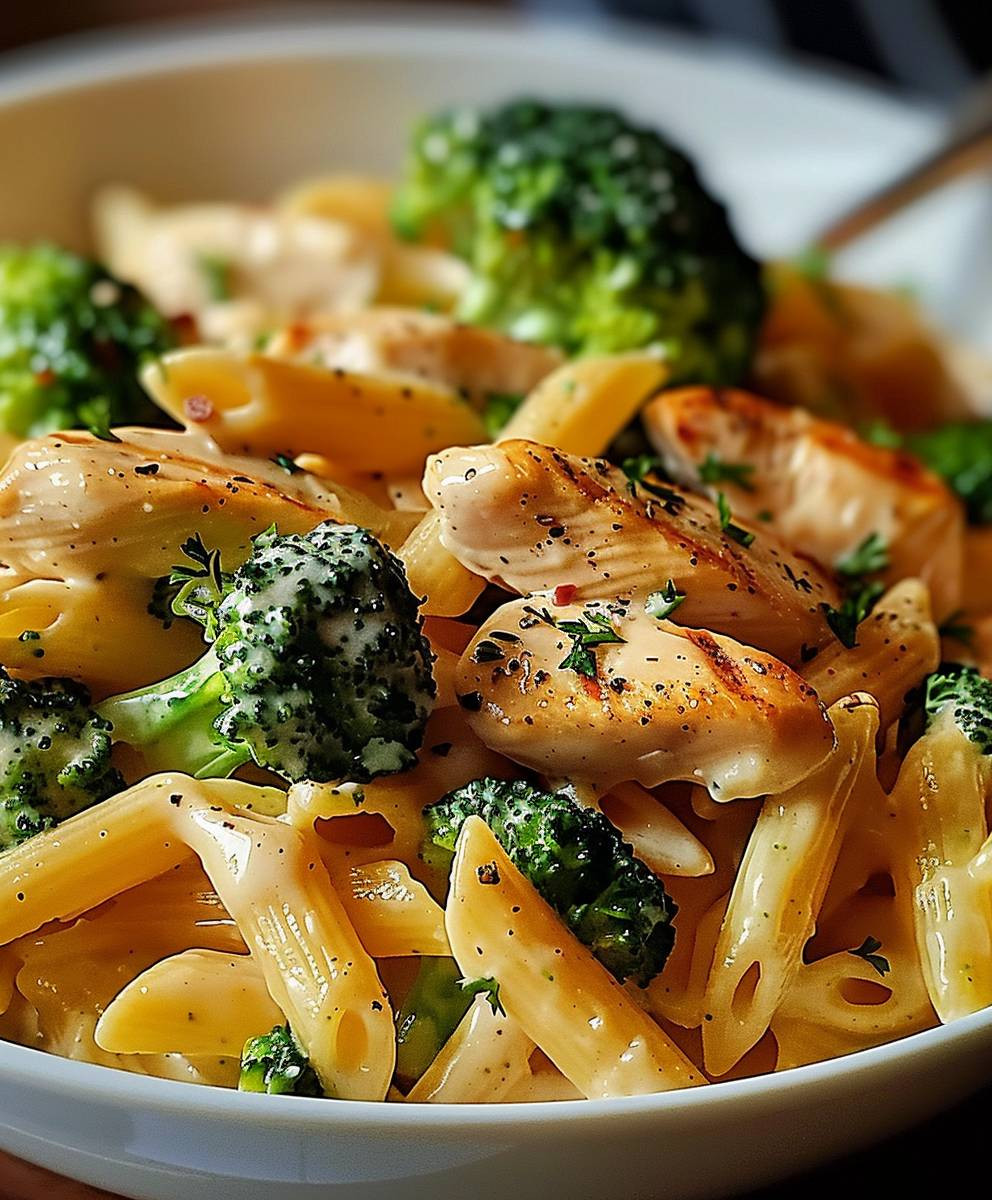 Creamy Broccoli Chicken Penne