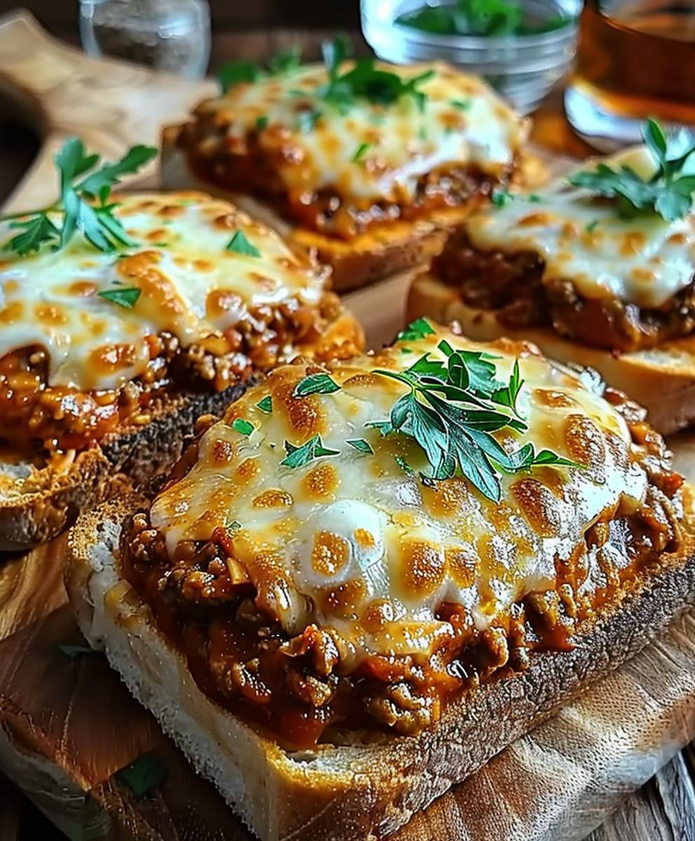 Garlic Bread Sloppy Joe