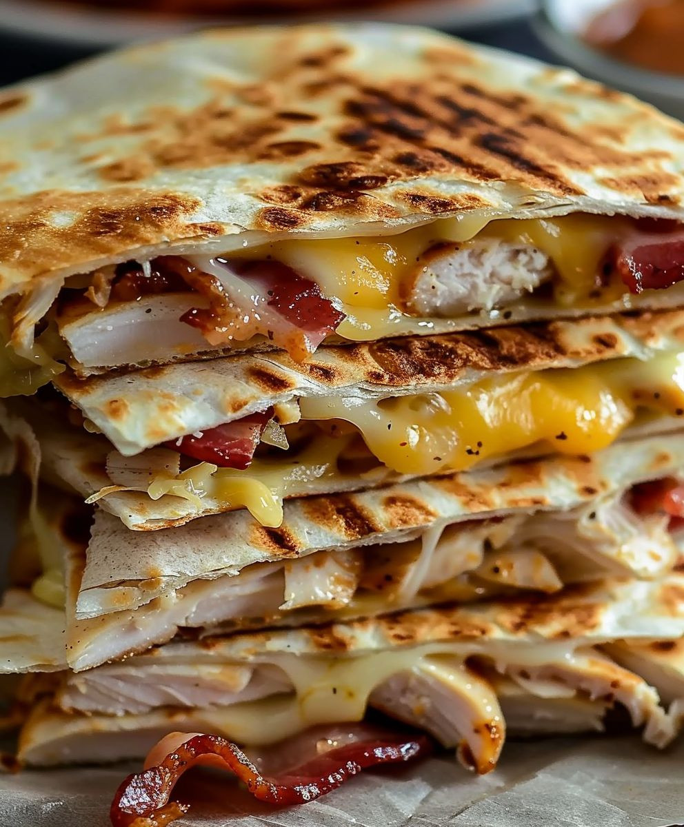 Chicken Bacon Ranch Quesadillas