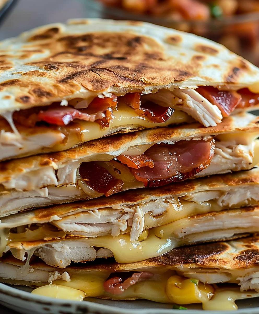 Chicken Bacon Ranch Quesadillas