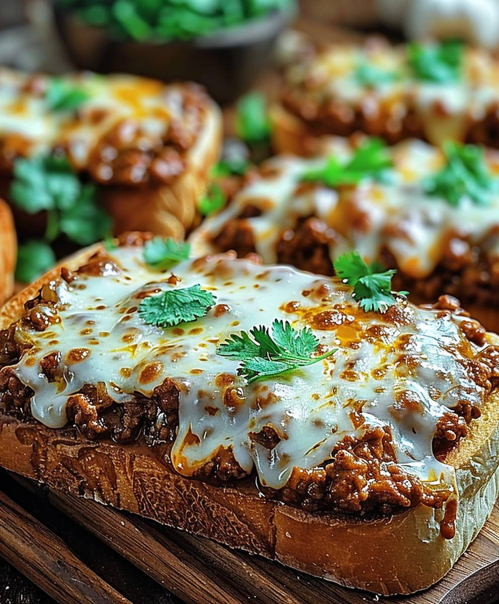 Garlic Bread Sloppy Joe