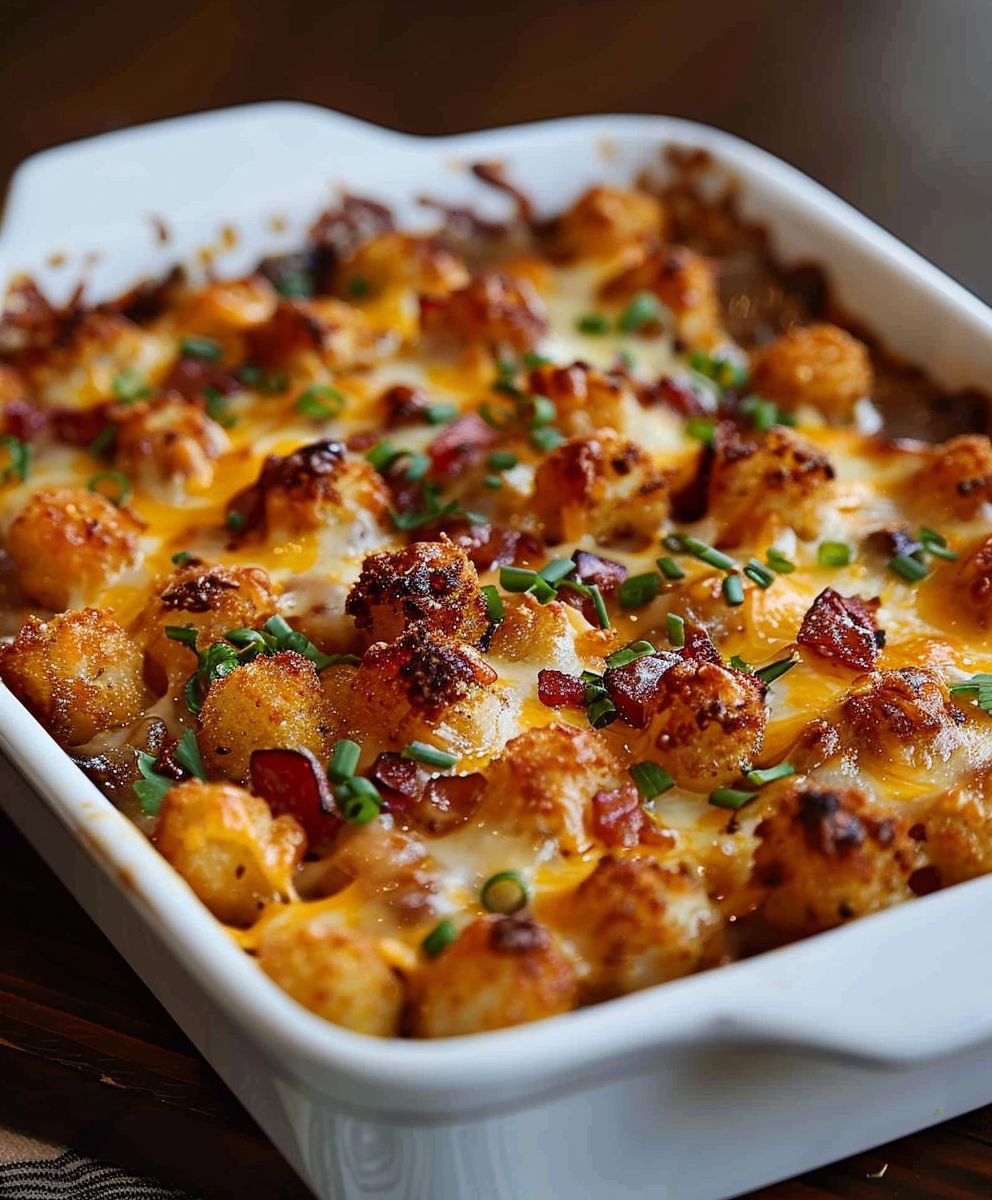 Cheeseburger Tater Tot Casserole