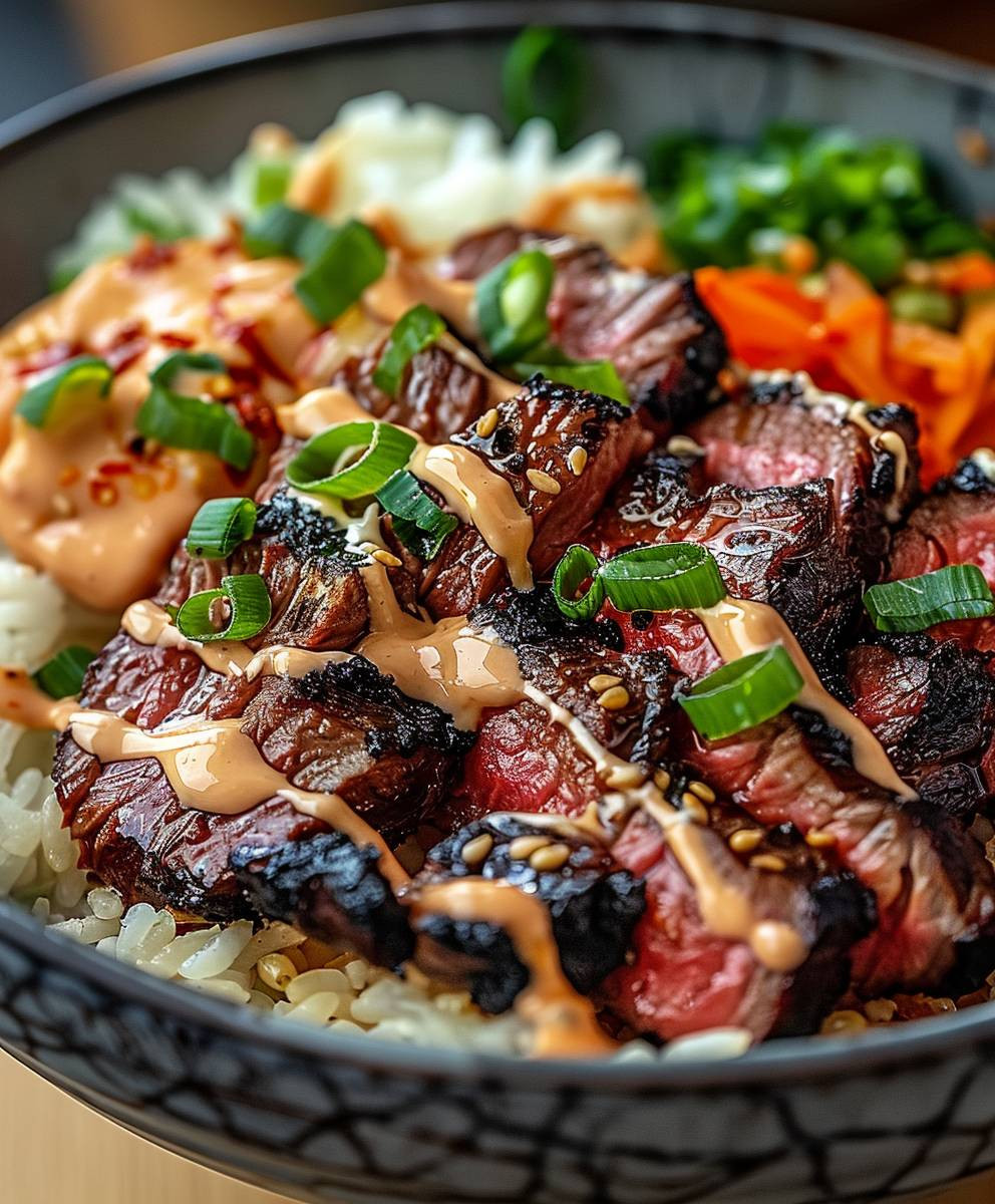 Korean BBQ Steak Bowls