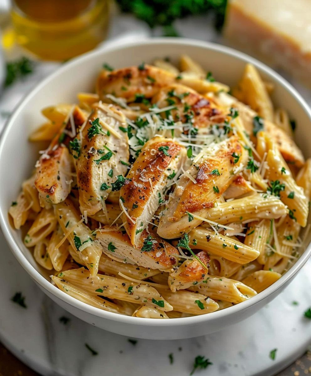Garlic Parmesan Chicken Pasta