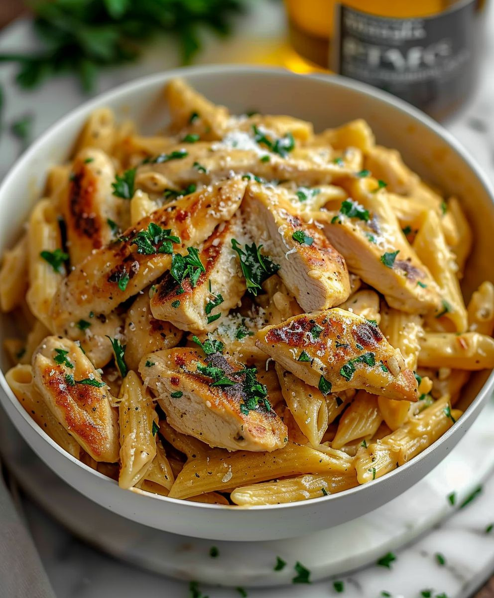 Garlic Parmesan Chicken Pasta