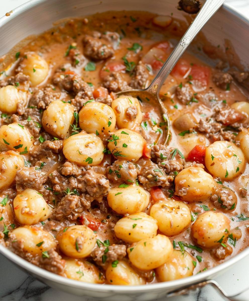 Ground Beef Gnocchi