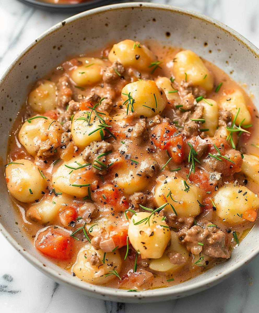 Ground Beef Gnocchi