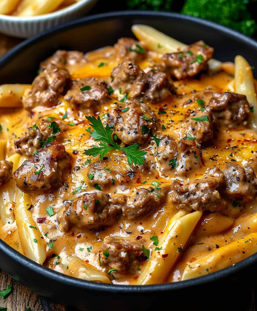 High Protein Beef Pasta
