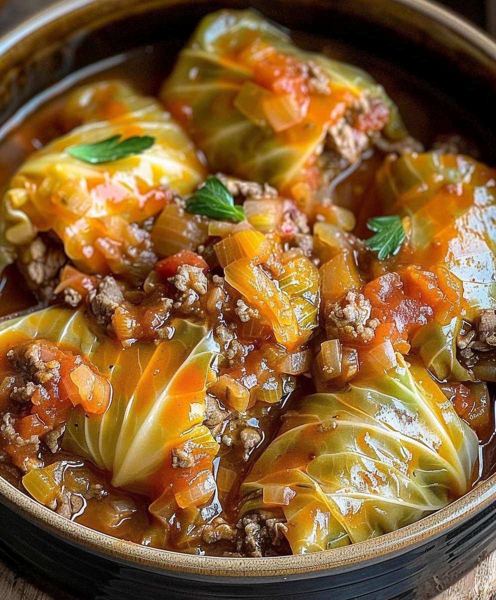 Slow Cooker Cabbage Rolls
