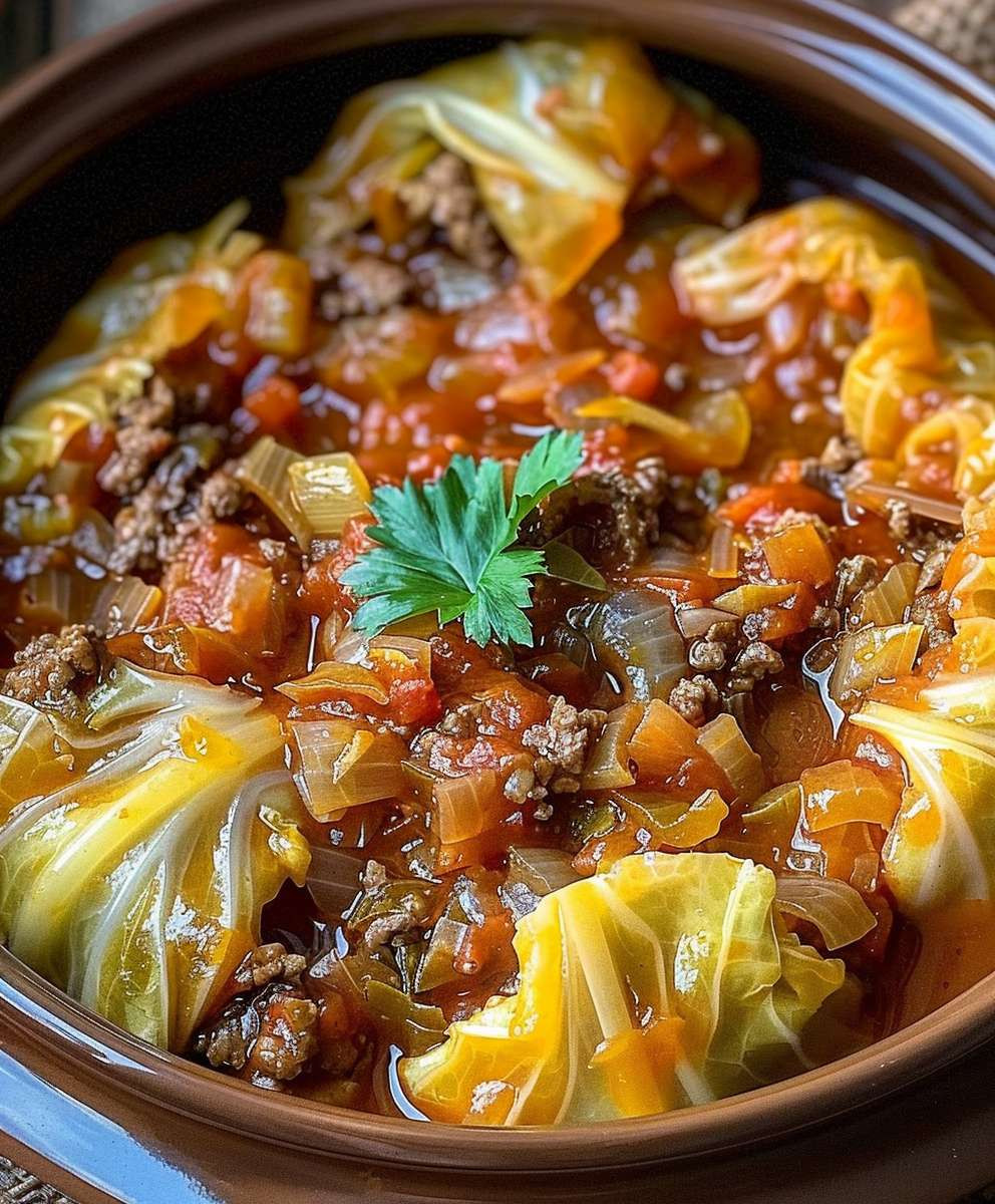 Slow Cooker Cabbage Rolls