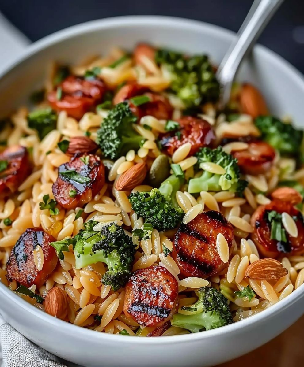 Chicken Sausage Broccoli Orzo
