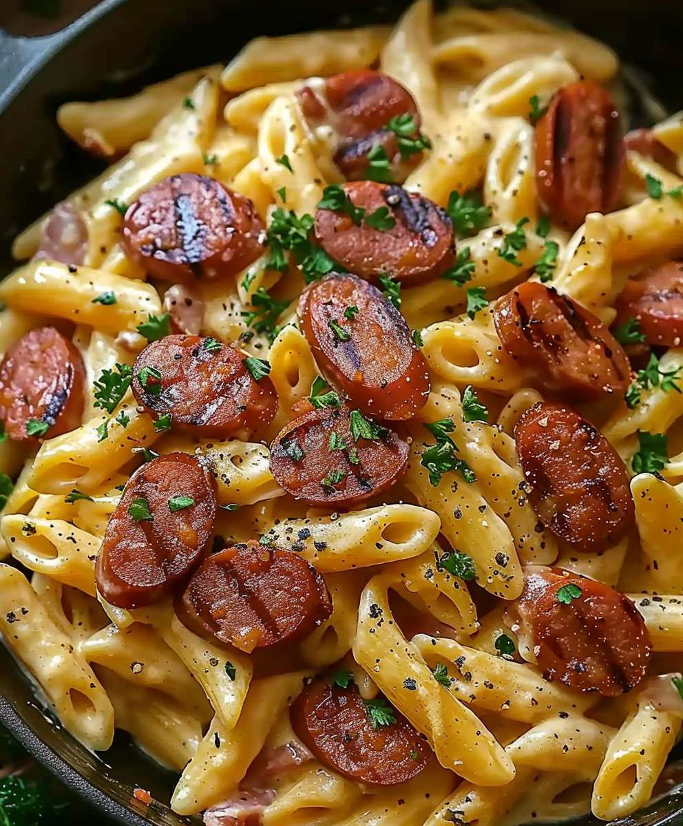 Creamy Kielbasa Pasta
