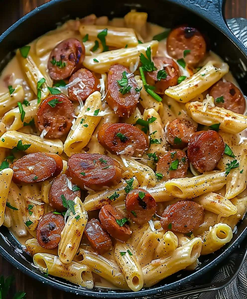 Creamy Kielbasa Pasta