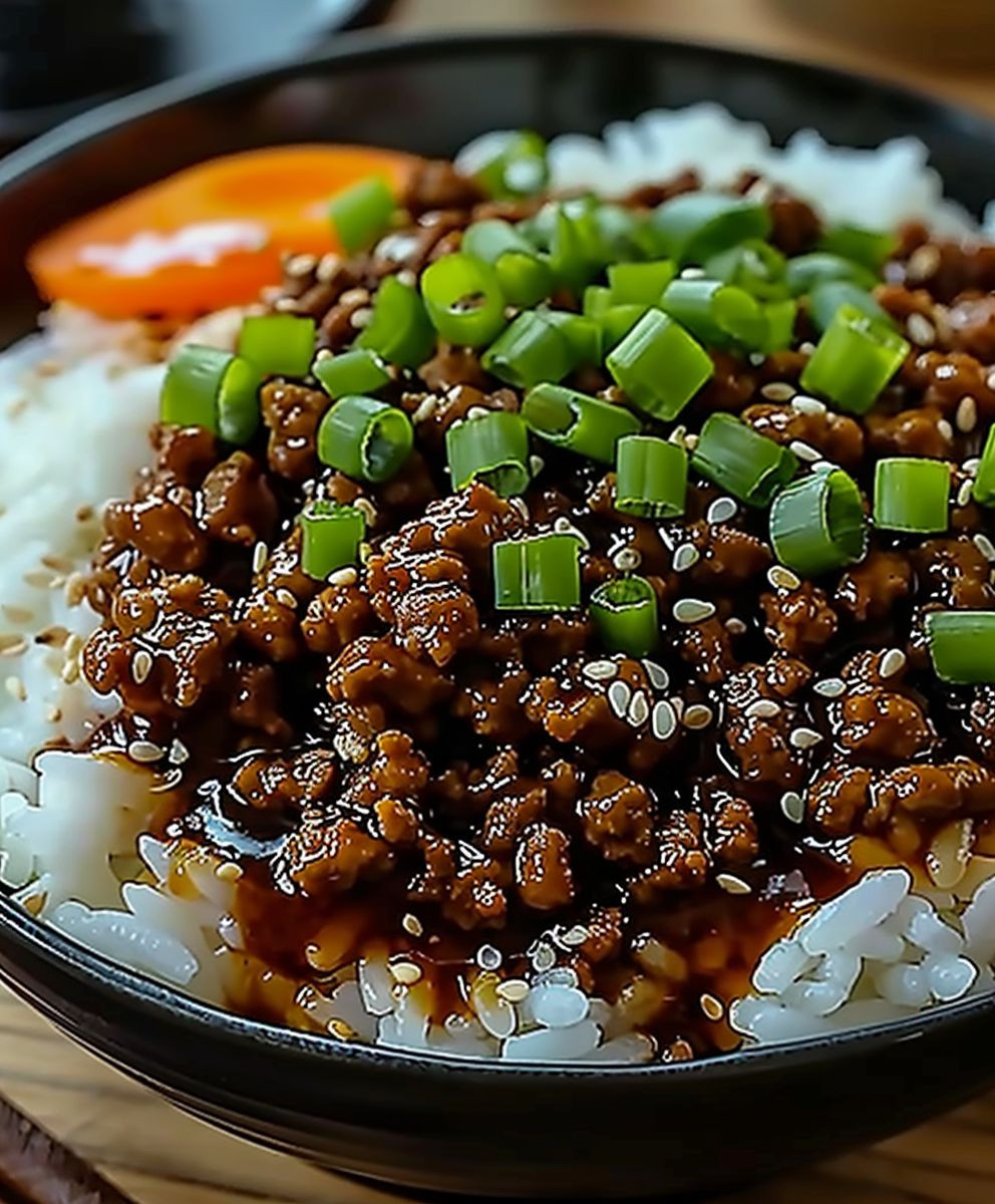 Korean ground beef bowl