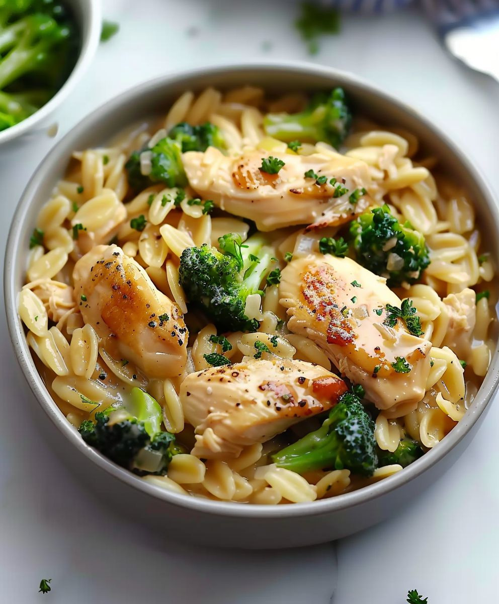 Chicken Broccoli Orzo