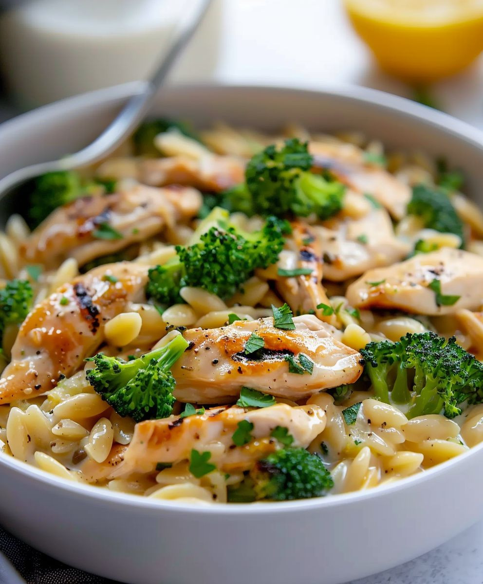 Chicken Broccoli Orzo