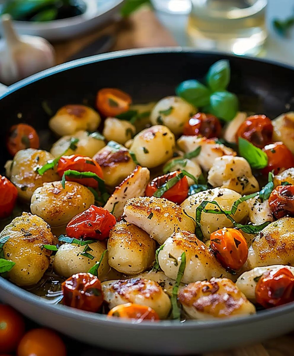 Creamy Garlic Chicken Gnocchi