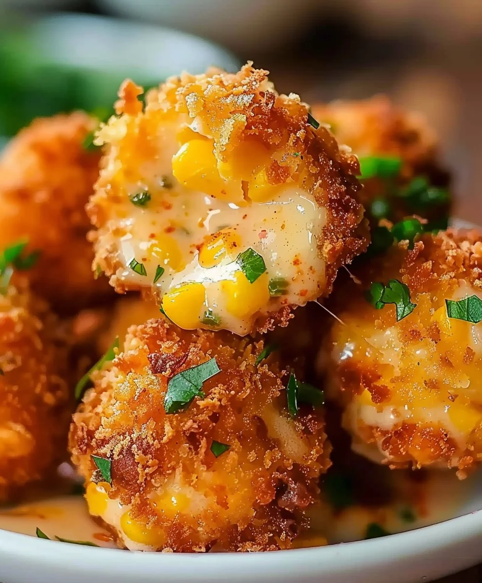Crispy Corn Cheese Bites