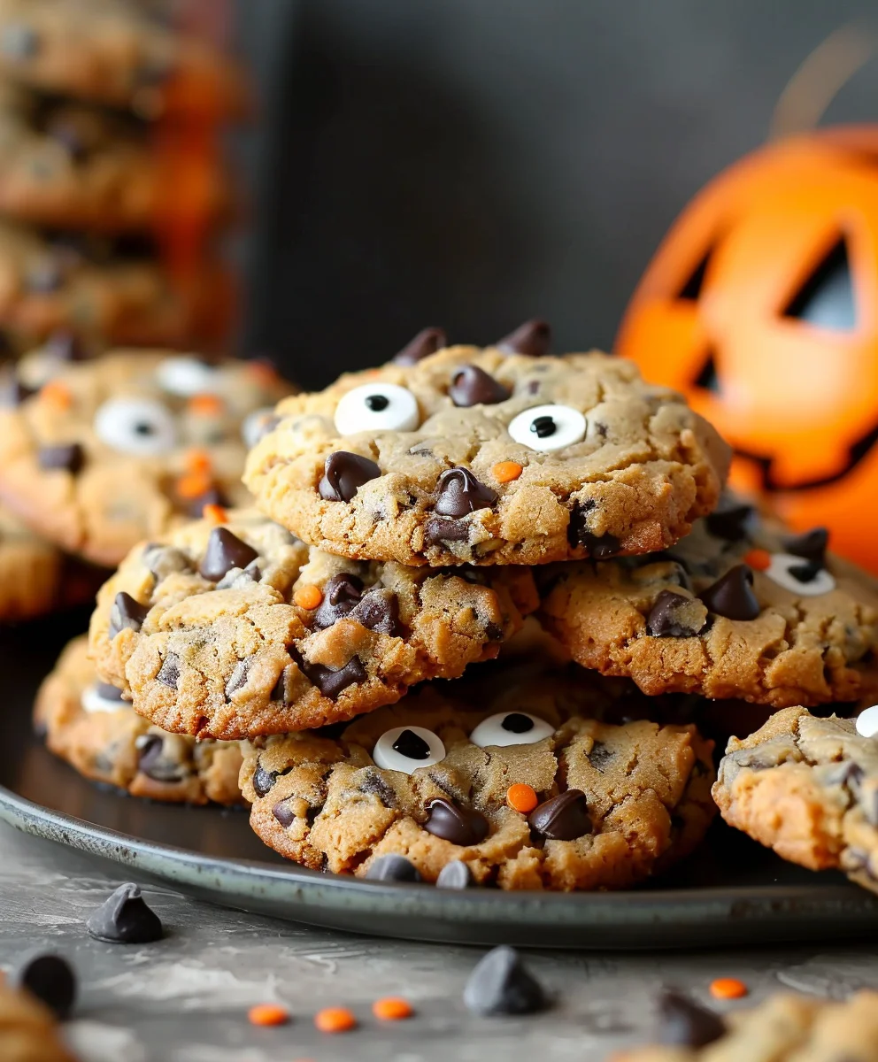Spooky Delicious Halloween Chocolate Chip Cookies