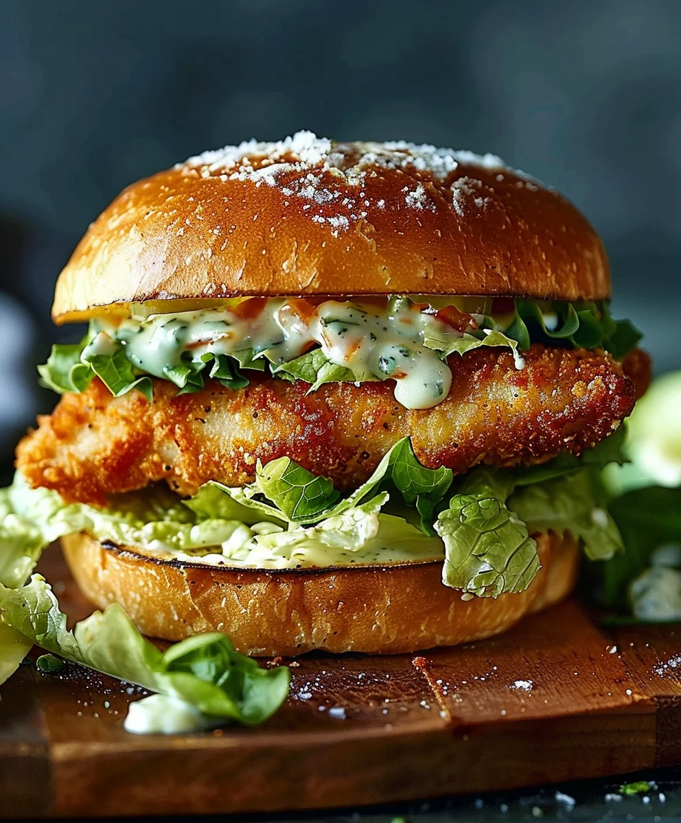 Crispy Chicken Caesar Sandwich: Ultimate Recipe!