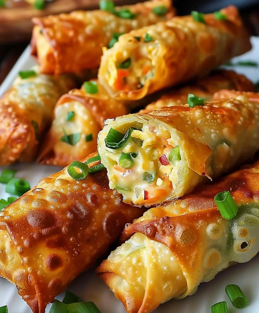 Spicy Jalapeño Popper Egg Rolls